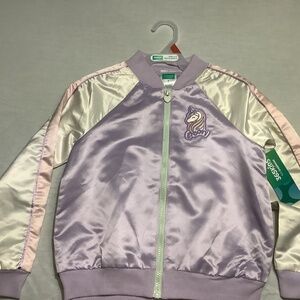 Purple pink bomber jacket